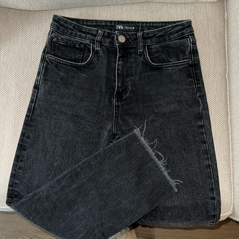 ZARA Black Jeans Straight Leg